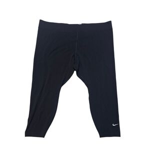 Nike Black Capri Leggings 3X High Rise Stretch Athletic